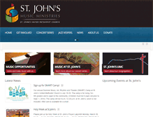 Tablet Screenshot of musicatstjohns.org